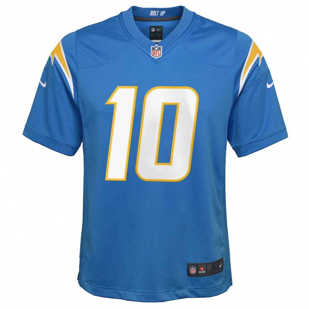 Justin Herbert Los Angeles Chargers Nike Youth Game Jersey - Powder Blue-GridironStore